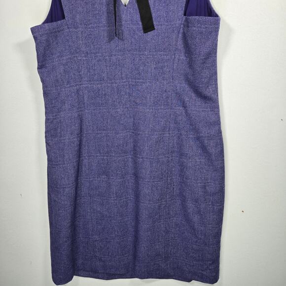 Banana Republic Purple Tie Back Sheath Dress. Size 14 - Picture 8 of 10